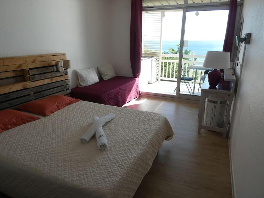 Appartement Terrasse Vue Mer Et Piscine 르 디아망 외부 사진
