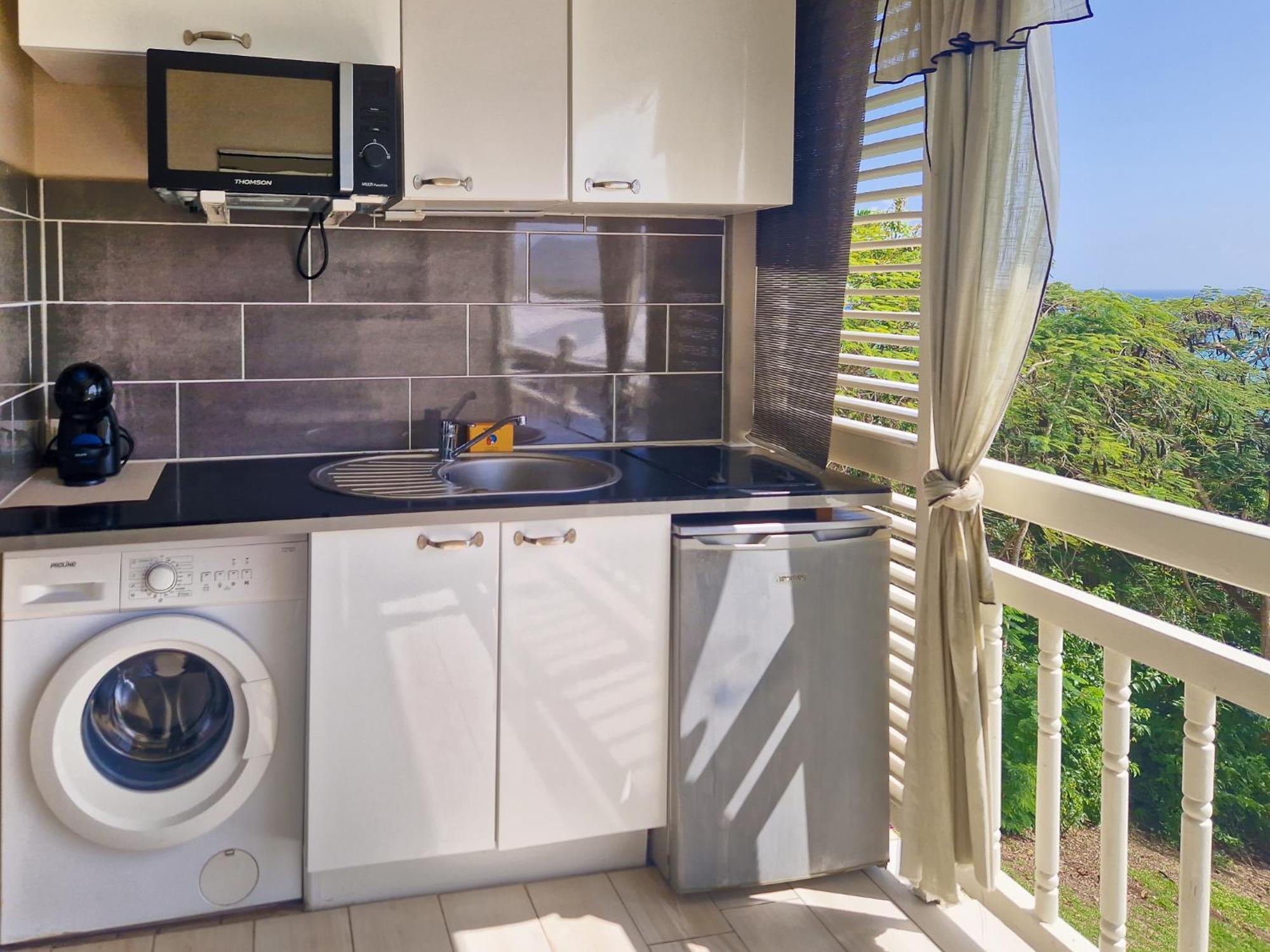 Appartement Terrasse Vue Mer Et Piscine 르 디아망 외부 사진